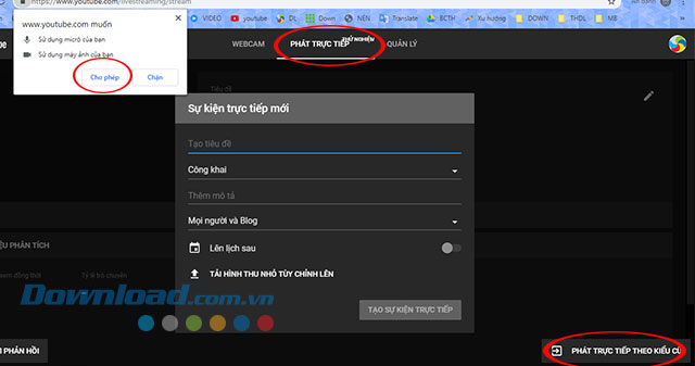 Phát trực tiếp theo kiểu cũ