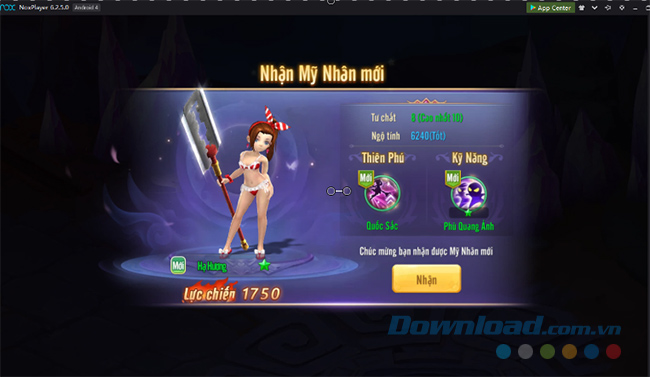 Nhận thêm Mỹ nhân mới khi chơi Đại Kiếm Vương Mobile