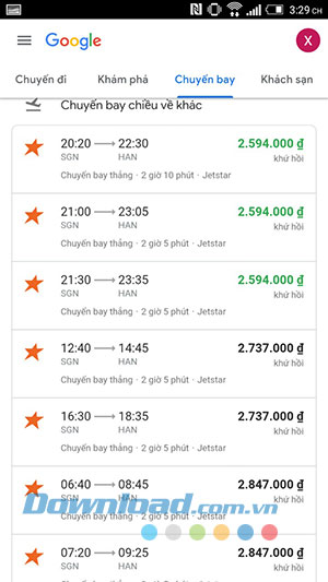 Chuyến bay chiều về khác