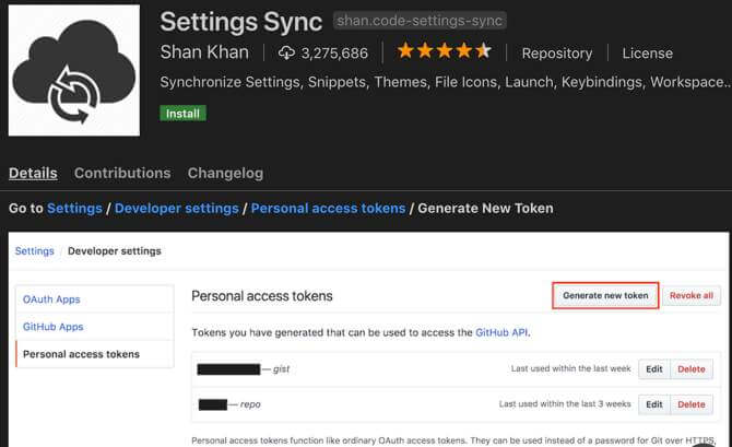 Settings Sync
