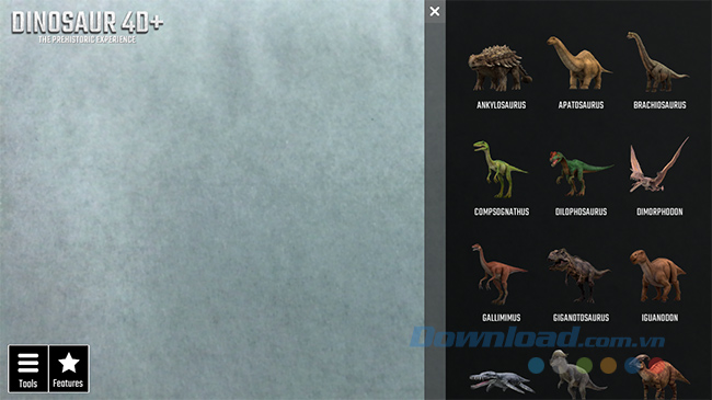 Danh sách các loài khủng long trong Dinosaurs 4D+
