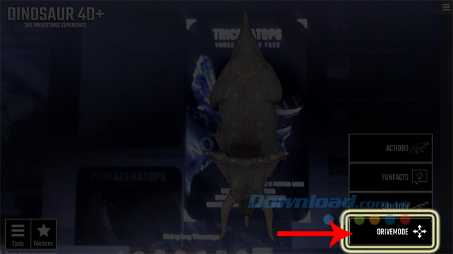 Chọn vào Drivemode