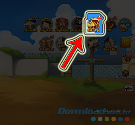 Nhấp vào Phúc Lợi 