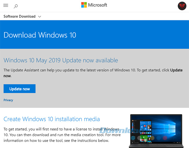 Trang chủ Download Windows 10