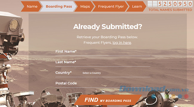Tìm lại vé bằng thông tin cá nhân