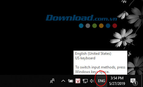Bật bộ gõ tiếng Việt trên Windows 10 May 2019