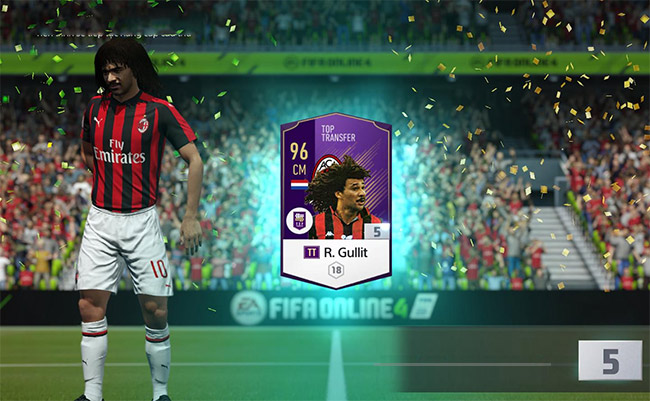 Gullit - Thẻ cầu thủ cực hiếm trong Fifa Online 4