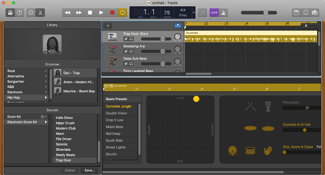 GarageBand có thiết kế chuyên nghiệp