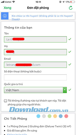 Thông tin khách hàng