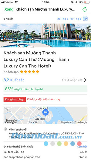 Thông tin về khách sạn