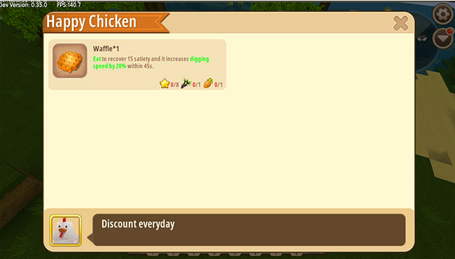 Chi tiết sản phẩm trong cửa hàng của Mini World: Block Art