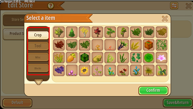 Lựa chọn sản phẩm theo danh mục