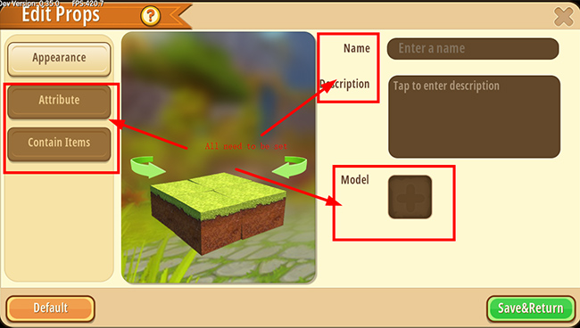 Đặt tên và mô tả túi