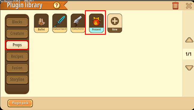 Chế tạo túi may mắn trong Mini World: Block Art thành công