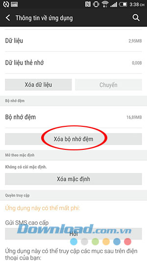 Xóa bộ nhớ đệm của Google Play