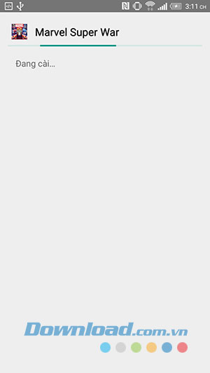 Quá trình cài đặt game Marvel Super War