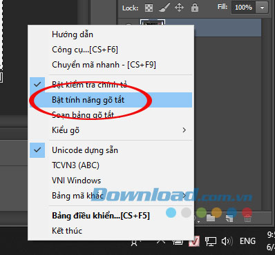 Tắt tính năng gõ tắt