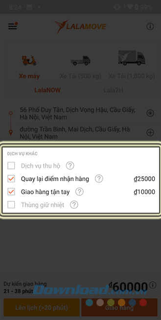 Các dịch vụ khác 