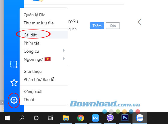 Thiết lập tài khoản Zalo
