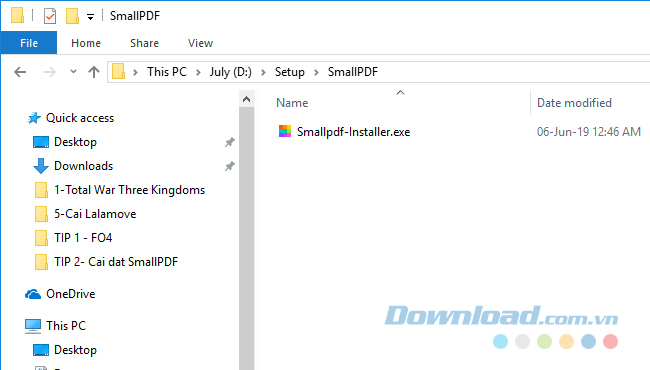 Cài đặt SmallPDF trên PC
