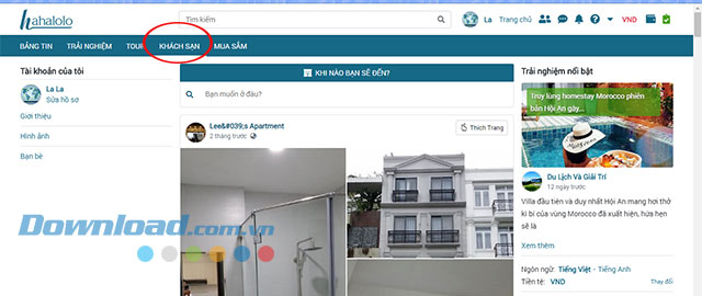 Thông tin khách sạn, homestay