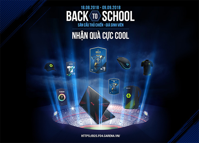 Phần thưởng chương trình Back 2 School của FO4