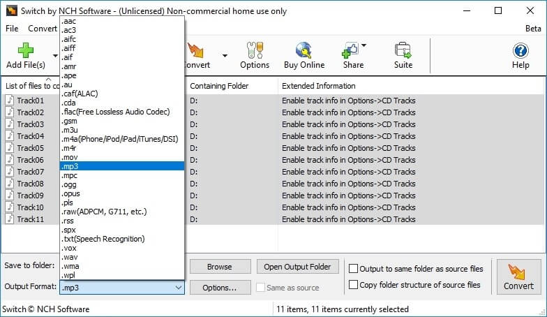 Switch MP3 Converter