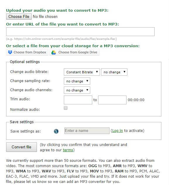 Chuyển đổi wav sang mp3 online