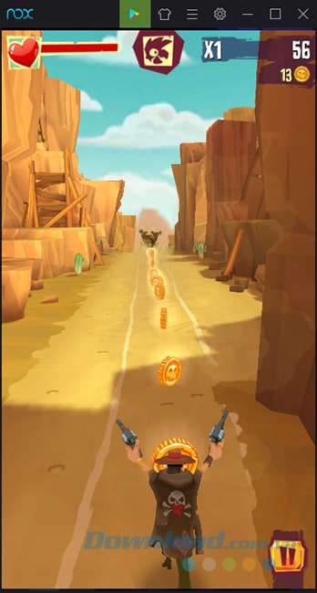 Thu thập vàng trong Run & Gun: Banditos