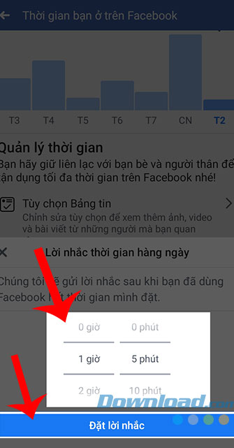 Đặt thời gian