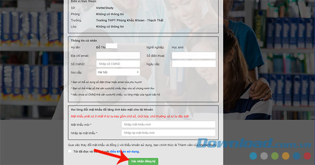 Xác nhận đăng ký