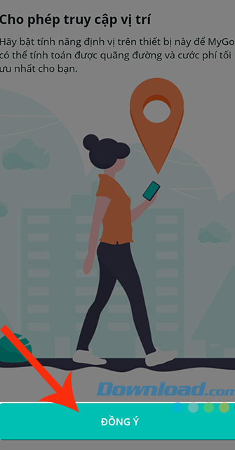 Cho phép truy cập vị trí