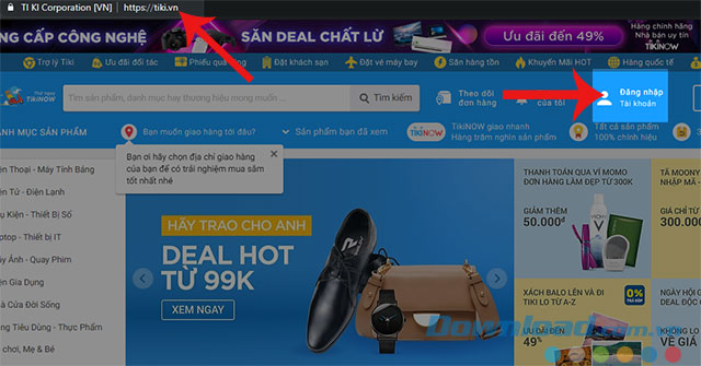 Hướng dẫn đăng ký tài khoản trên Tiki