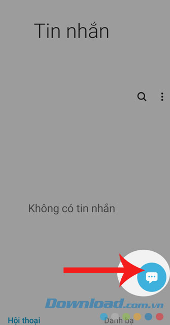 Nhấn vào Tin nhắn mới
