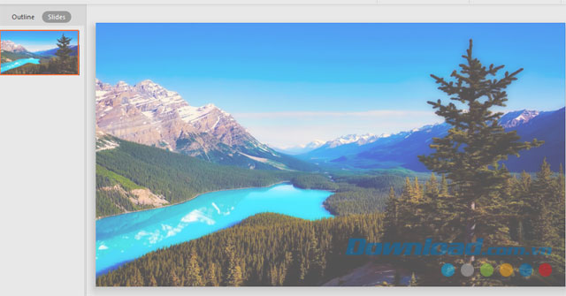 Ảnh nền sau khi làm mờ