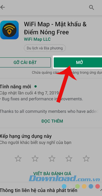 Nhấn Mở