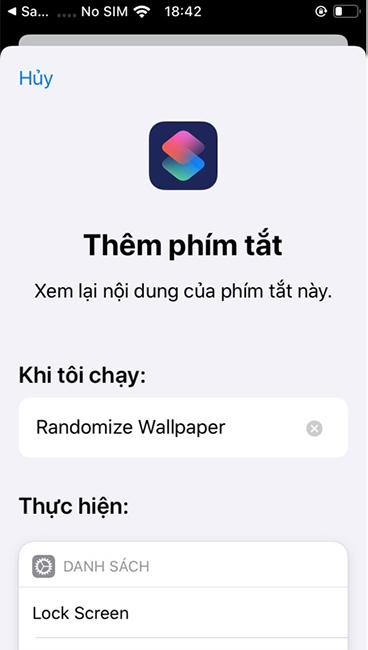 Thêm phím tắt mới