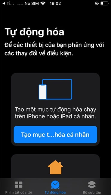 Tạo mục tự động hóa cá nhân