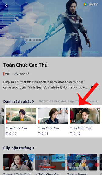 Chọn tập phim