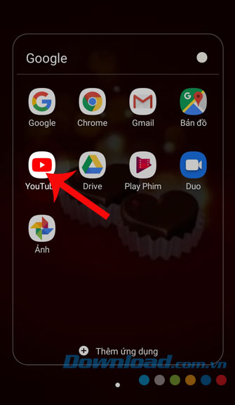 Mở Youtube trên điện thoại