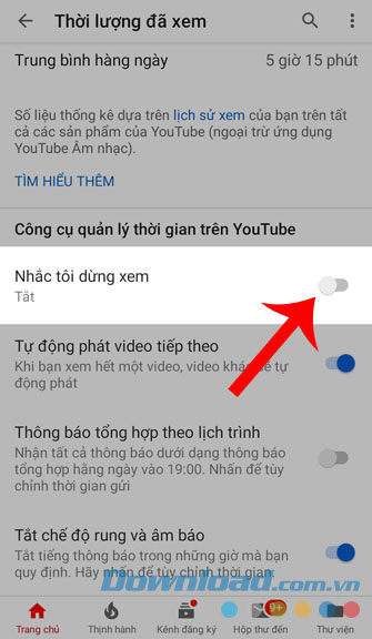 Bấm vào Nhắc tôi đừng xem