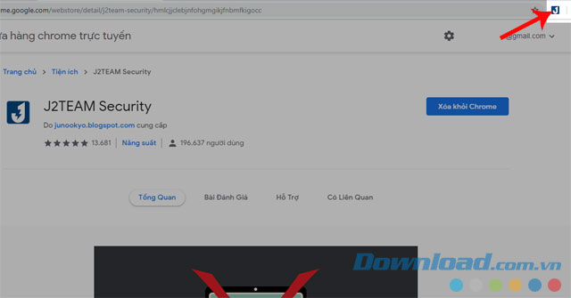 Bấm vào biểu tượng
