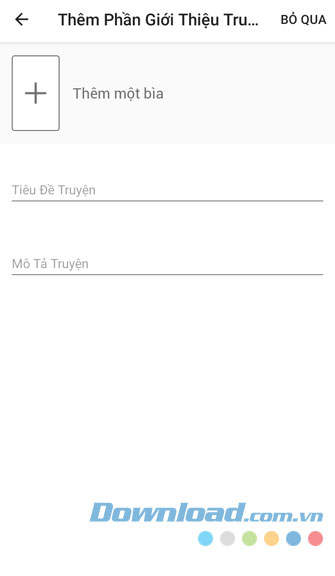 Thêm phần giới thiệu truyện