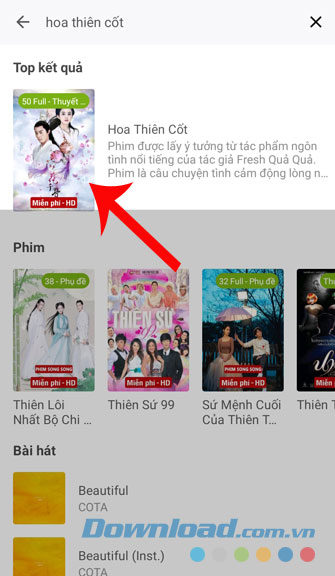 Bấm vào bộ phim