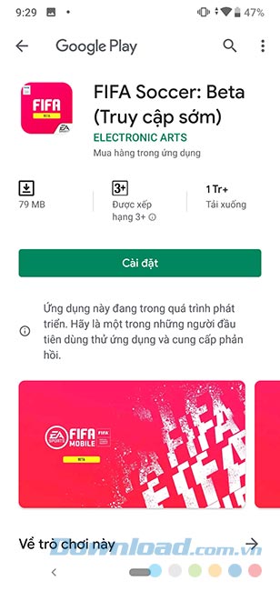 Chọn vào Cài đặt