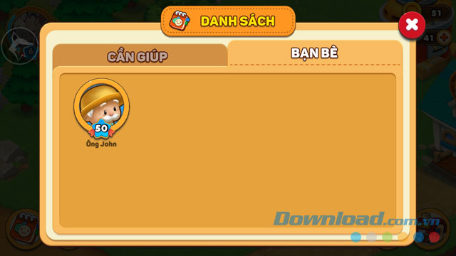 Danh sách bạn bè