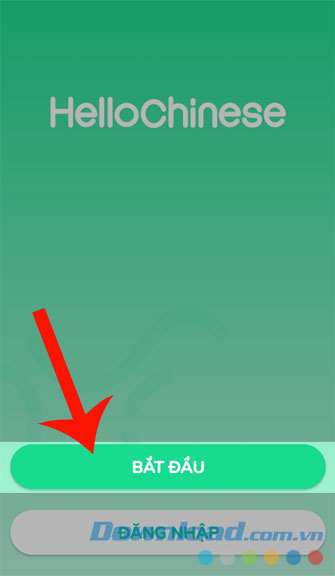 Nhấn Bắt đầu