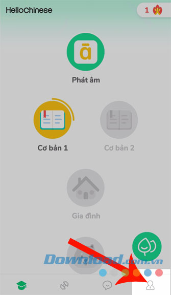 Nhấn vào mục tôi