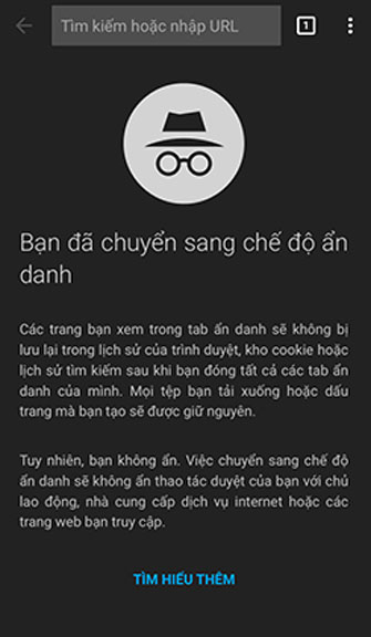 Chế độ ẩn danh Chrome