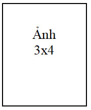 Khung dán ảnh 3x4